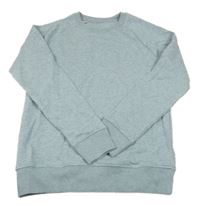 Světlemodrá melírovaná mikina 