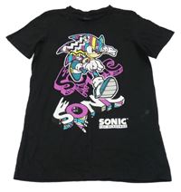Černé tričko se Sonicem 