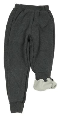 Šedé zateplené tepláky 