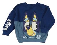 Tmavomodro-šedomodrá mikina - Bluey 