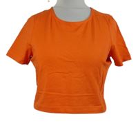 Dámské cihlově červené crop tričko Asos 