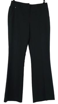 Dámské černé zvonové společenské kalhoty s puky zn. Dorothy Perkins 