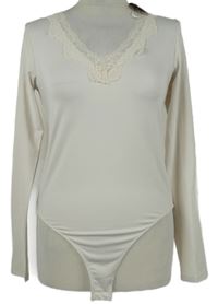 Nové - Dámské smetanové body s krajkou Gallery 