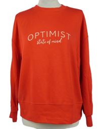 Dámská červená mikina s nápisem F&F