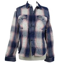 Dámská tmavomodro-růžová kostkovaná halenka Superdry 