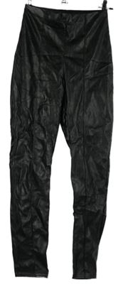 Dámské černé koženkové kalhoty MissGuided 