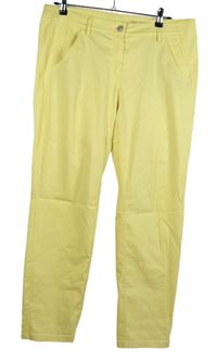 Dámské žluté plátěné chino kalhoty Steilmann 