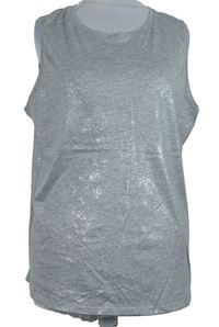 Dámský šedý třpytivý top M&S