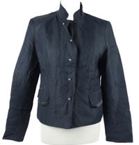 Dámský tmavomodrý lněný blejzr H&M