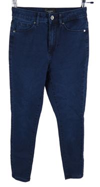 Dámské tmavomodré skinny kotníkové rifle Vero Moda 
