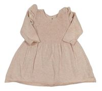 Světlerůžové pletené šaty Matalan