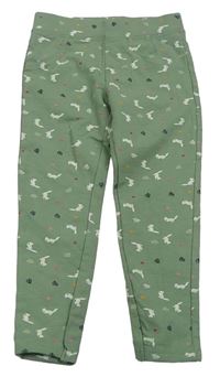 Khaki tregíny s obrázky kids