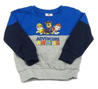 Modro-šedá mikina s Paw Patrol Nickelodeon