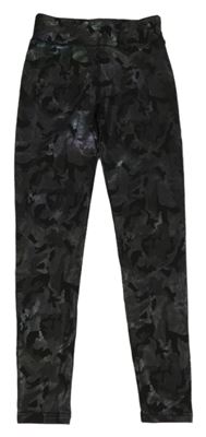 Černé metalické army legíny Dunnes