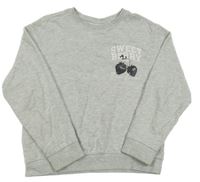 Dvětlešedá mikina s jahodami Name it