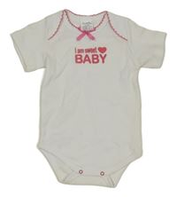 Bílo-růžové body s potiskem 