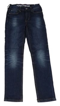 Tmavomodré slim rifle H&M