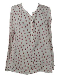 Dámská bílá halenka s jahůdkami Street One