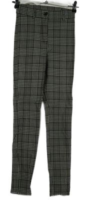 Dámské černo-béžovo-smetanové kostkované tregíny Primark