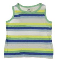 Barevné pruhované chlapecké tílko H&M