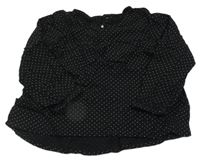 Černé puntíkaté triko