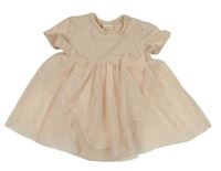 Světlerůžové šatové body s tylovou sukní H&M