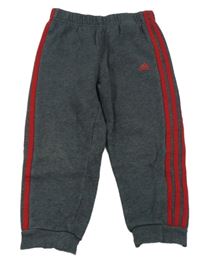 Tmavošedé tepláky Adidas
