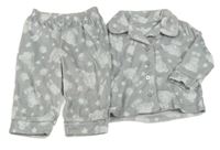 Šedé plyšové pyžamo - Me to you 