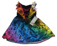 Nové - Kostým - Černo-barevné šaty s pavučinami a duchy George