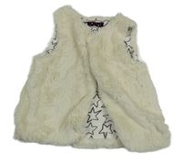 Smetanové kožešinové podšité bolérko POCOPIANO