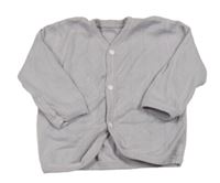 Levandulová propínací lehká mikina