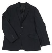 Tmavomodré melírované společenské sako 