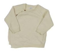 Smetanový propínací svetr M&S