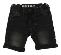 Černé teplákovo/riflové kraťasy Denim Co.
