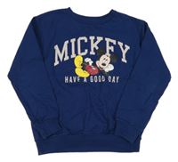 Námořnicky modrá mikina s Mickeym Disney