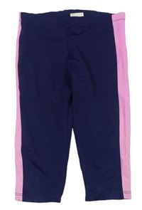 Tmavomodro-růžové UV capri kalhoty Lc waikiki
