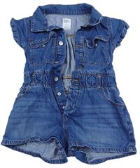 Modrý riflový kraťasový overal Denim Co.