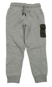 Šedé tepláky s kapsou Primark