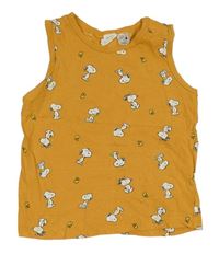 Hořčicové tílko se Snoopym H&M