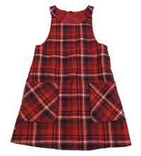 Červeno-tmavomodro-bílé šaty Tu