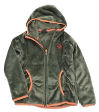 Šedá plyšová propínací funkční mikina s kapucí McKinley