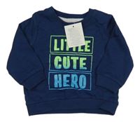 Nové - Tmavomodrá mikina s nápisem Ergee 