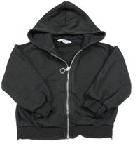 Antracitová propínací mikina s kapucí M&S