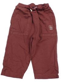 Růžové tepláky s nášivkou Zara