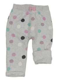 Šedé prošívané tepláky s puntíky Nutmeg