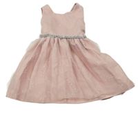 Růžové tylové šaty se třpytkami a kamínky Btween