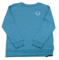 Nové  - modrá mikina s nápiy St. Bernard