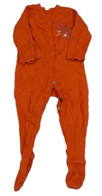 Tmavooranžový overal s dinosaurem NUTMEG