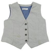 Světlešedá melírovaná společenská vesta H&M