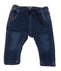 Tmavomodré teplákové rifle Next